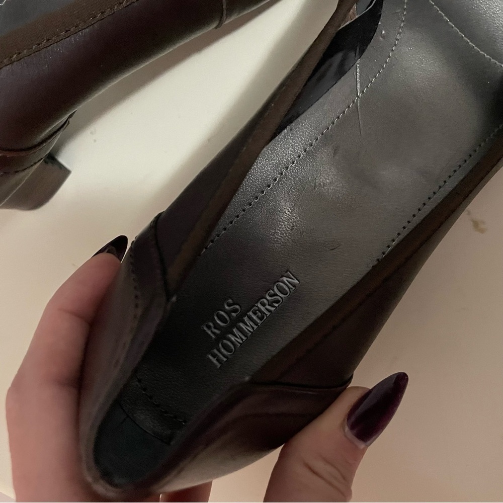 Ros Hommerson Dark Brown Heels size 10N - Picture 4 of 12
